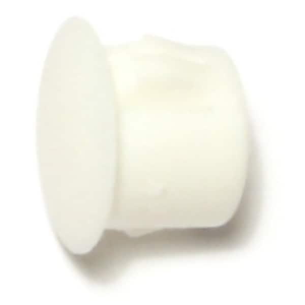 Midwest Fastener 7/16" White Nylon Plastic Flush Head Hole Plugs 1 12PK 69445 - main